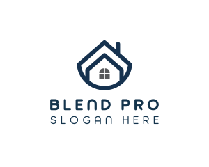 Blue Bowl House logo design