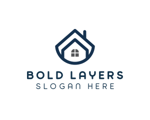 Blue Bowl House logo design