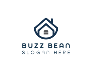 Blue Bowl House logo design