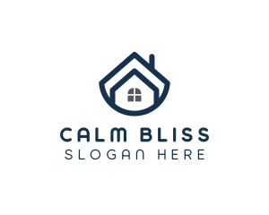 Blue Bowl House logo design