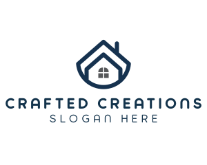 Blue Bowl House logo design