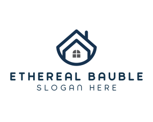 Blue Bowl House logo design