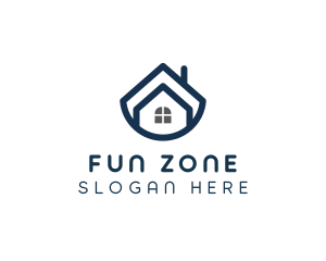 Blue Bowl House logo design