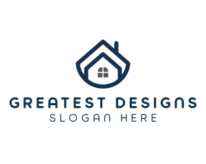 Blue Bowl House logo design