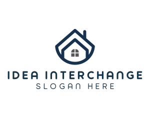 Blue Bowl House logo design