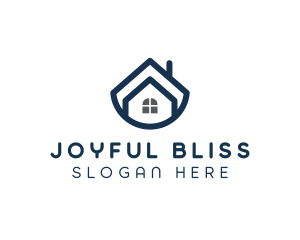 Blue Bowl House logo design