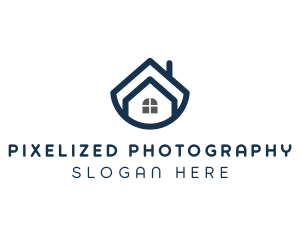 Blue Bowl House logo design