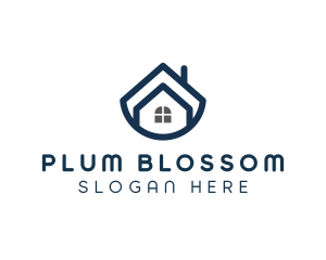 Blue Bowl House logo design