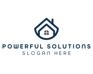 Blue Bowl House logo design