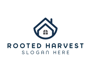 Blue Bowl House logo design