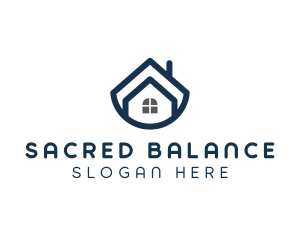 Blue Bowl House logo design