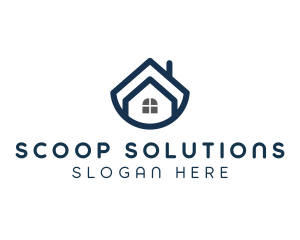 Blue Bowl House logo design