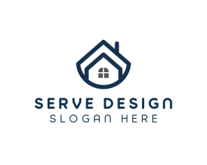 Blue Bowl House logo design