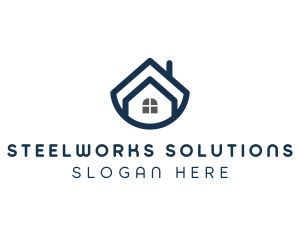 Blue Bowl House logo design