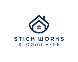 Blue Bowl House logo design