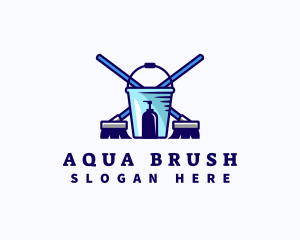 Brush Bucket Sanitation logo design