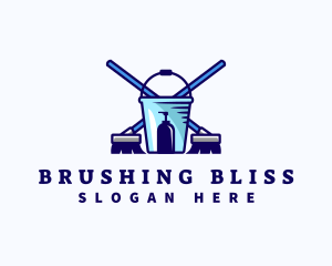 Brush Bucket Sanitation logo design