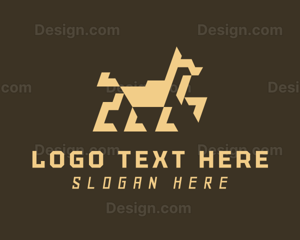 Geometric Pet Dog Logo