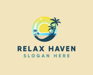 Beach island Travel Getaway  Logo