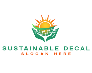 Sustainable Solar Panel logo design