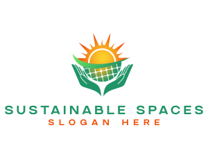 Sustainable Solar Panel logo design