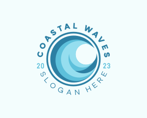 Ocean Sea Wave logo design