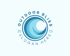 Ocean Sea Wave logo design