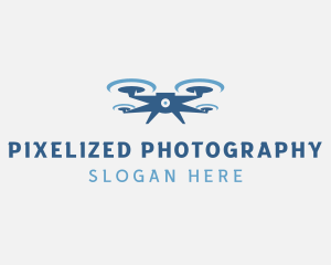 Drone Camera Quadcopter logo design