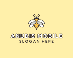 Yellow Honey Bee  logo design