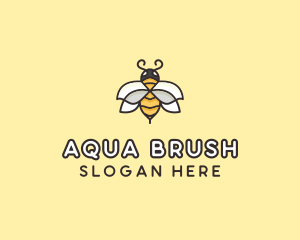 Yellow Honey Bee  logo design