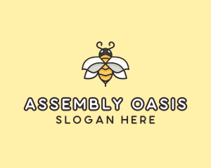 Yellow Honey Bee  logo design