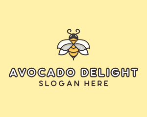 Yellow Honey Bee  logo design