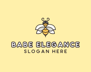 Yellow Honey Bee  logo design