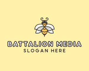 Yellow Honey Bee  logo design