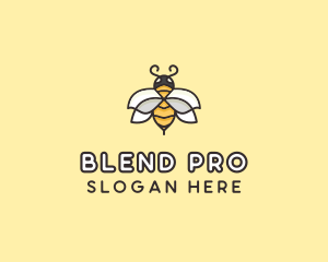 Yellow Honey Bee  logo design