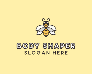 Yellow Honey Bee  logo design