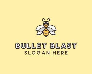 Yellow Honey Bee  logo design