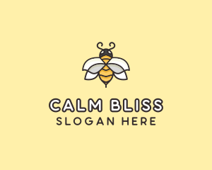 Yellow Honey Bee  logo design