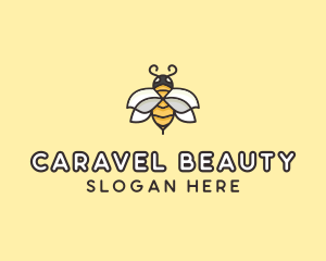 Yellow Honey Bee  logo design