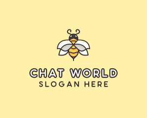 Yellow Honey Bee  logo design