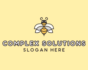 Yellow Honey Bee  logo design