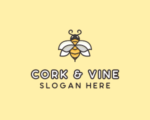 Yellow Honey Bee  logo design