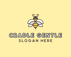 Yellow Honey Bee  logo design