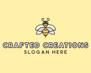 Yellow Honey Bee  logo design