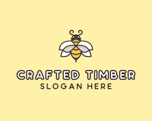 Yellow Honey Bee  logo design