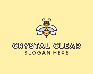 Yellow Honey Bee  logo design