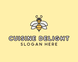 Yellow Honey Bee  logo design