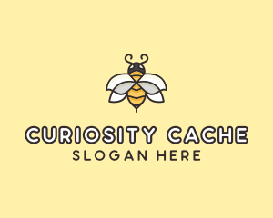 Yellow Honey Bee  logo design