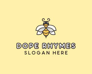 Yellow Honey Bee  logo design