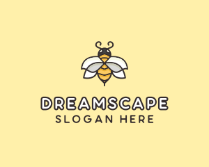 Yellow Honey Bee  logo design